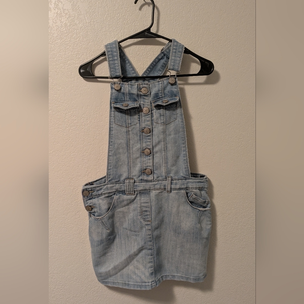 Next Denim Overall Dress Girls 14